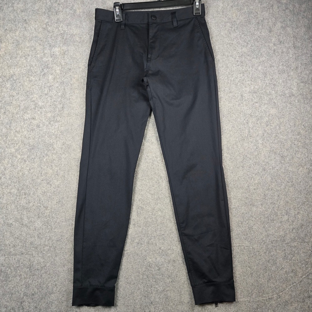 Rhone Commuter Jogger Pants Mens 28x28 Black Zipper Ankle Tech Performance